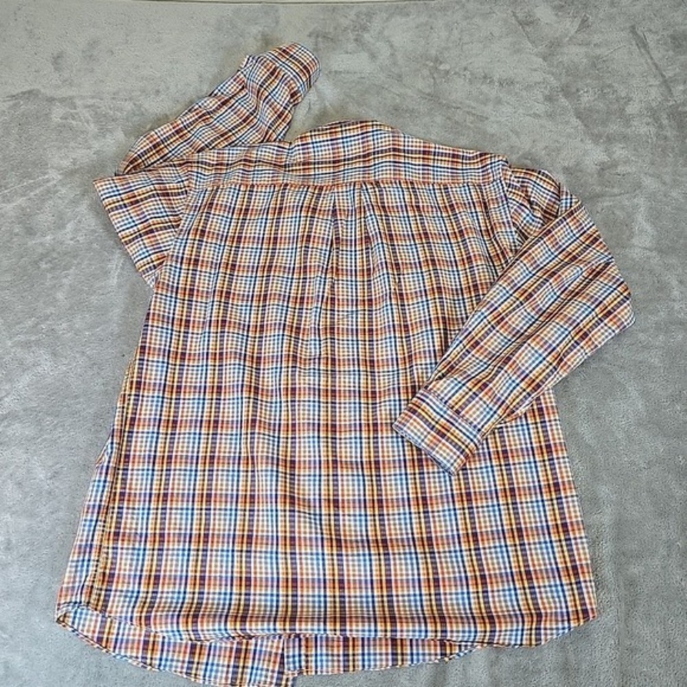 Alan Flusser Shirt Mens Large Multicolored Button Up Plaid Long Sleeve Casual - Picture 3 of 7